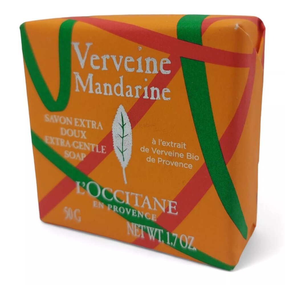 L'Occitane Verbena Mandarin Extra Gentle Soap Bar soap 1.7oz 50g new - Picture 3 of 4